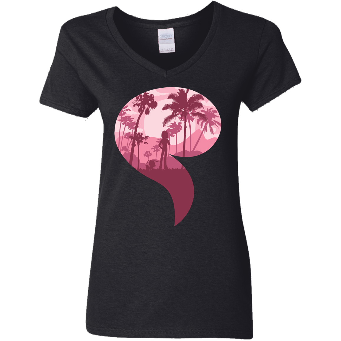 T-Shirts Black / S Kindness Women's V-Neck T-Shirt