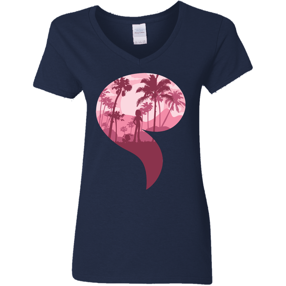 T-Shirts Navy / S Kindness Women's V-Neck T-Shirt