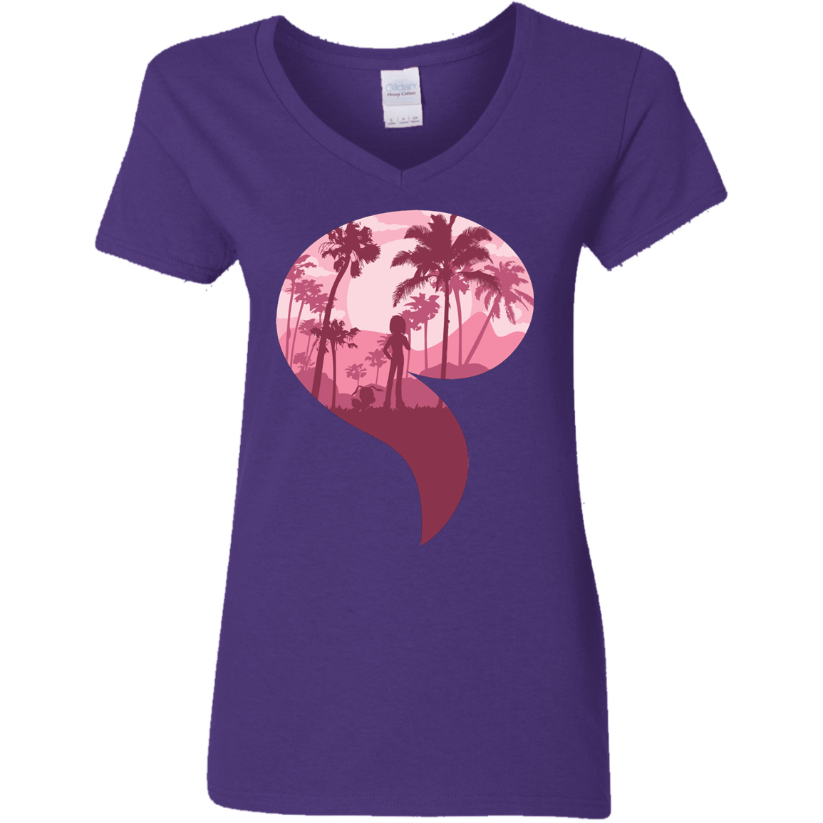 T-Shirts Purple / S Kindness Women's V-Neck T-Shirt