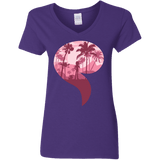 T-Shirts Purple / S Kindness Women's V-Neck T-Shirt