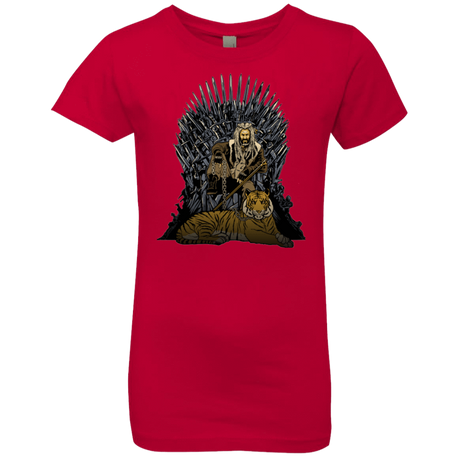 T-Shirts Red / YXS King and Tiger Girls Premium T-Shirt