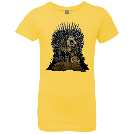 T-Shirts Vibrant Yellow / YXS King and Tiger Girls Premium T-Shirt