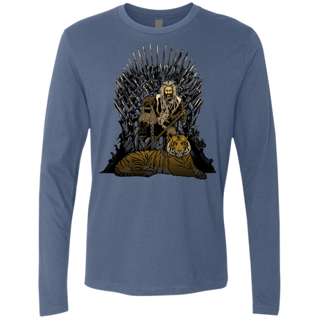 T-Shirts Indigo / Small King and Tiger Men's Premium Long Sleeve