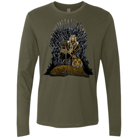 T-Shirts Military Green / Small King and Tiger Men's Premium Long Sleeve