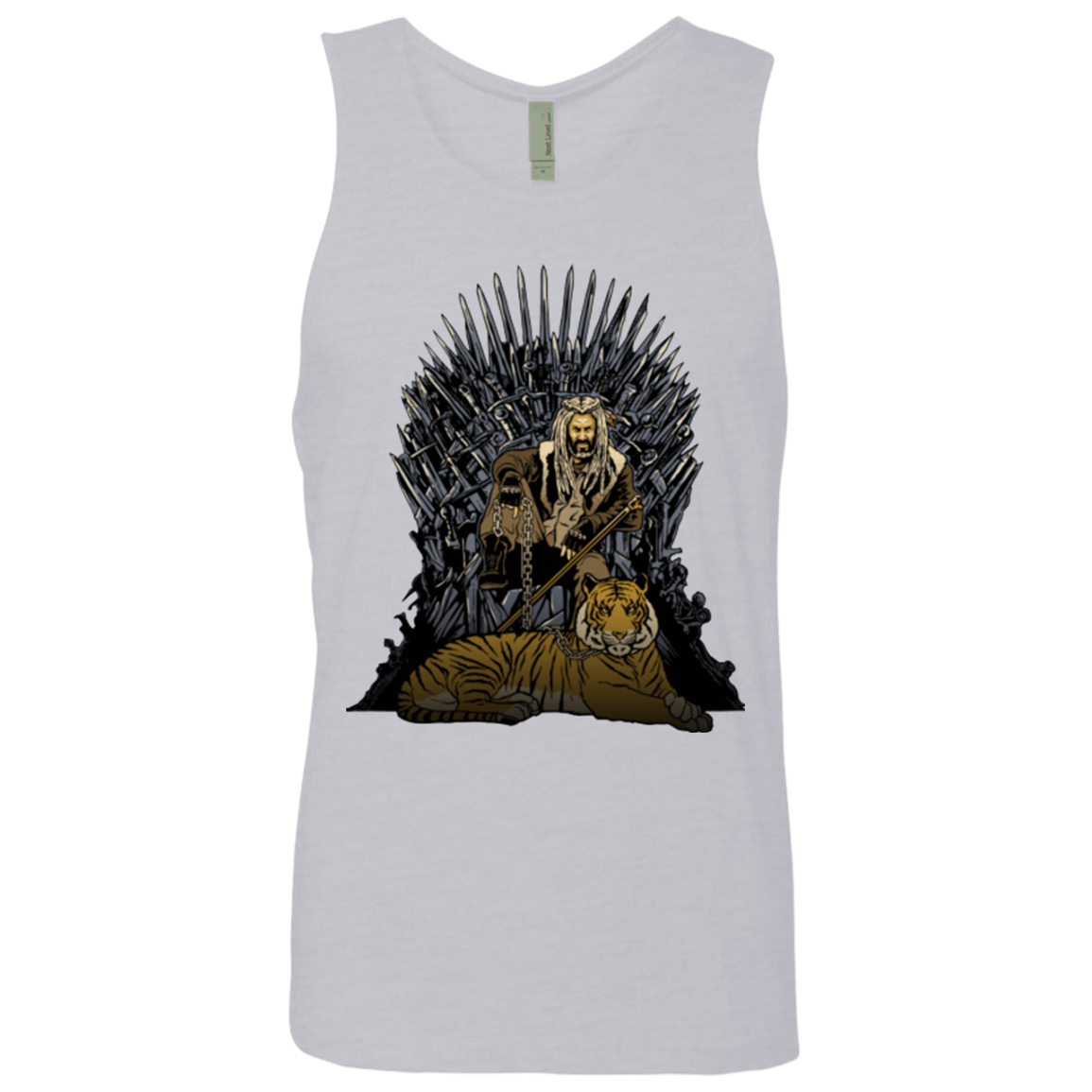 T-Shirts Heather Grey / Small King and Tiger Men's Premium Tank Top