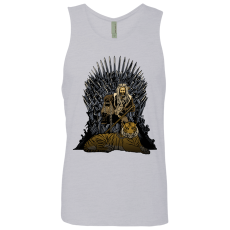 T-Shirts Heather Grey / Small King and Tiger Men's Premium Tank Top