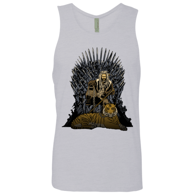 T-Shirts Heather Grey / Small King and Tiger Men's Premium Tank Top