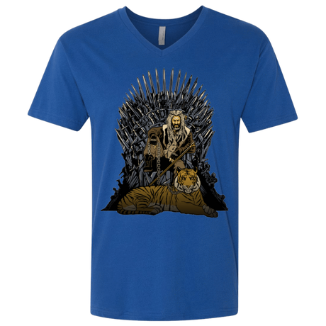 T-Shirts Royal / X-Small King and Tiger Men's Premium V-Neck