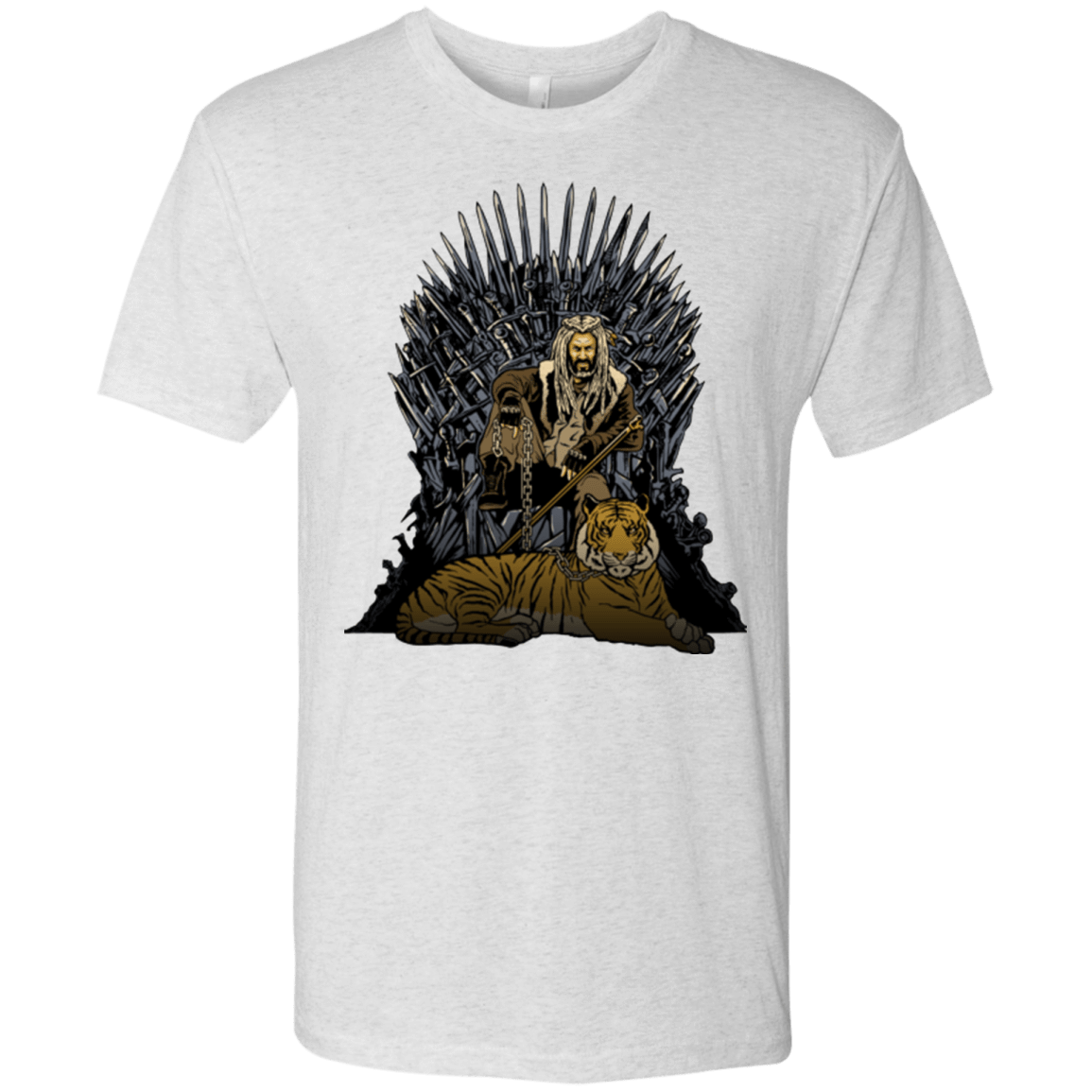 T-Shirts Heather White / Small King and Tiger Men's Triblend T-Shirt