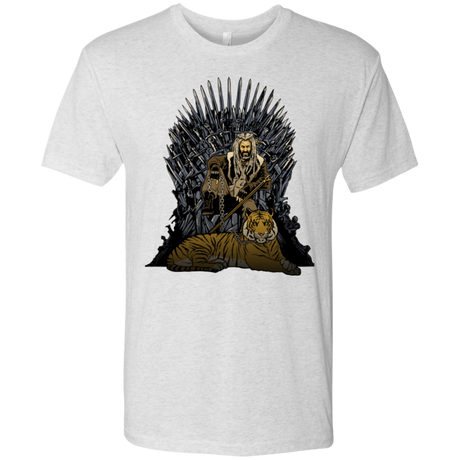 T-Shirts Heather White / Small King and Tiger Men's Triblend T-Shirt