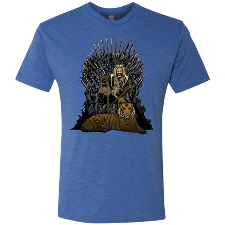 T-Shirts Vintage Royal / Small King and Tiger Men's Triblend T-Shirt