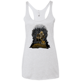 T-Shirts Heather White / X-Small King and Tiger Women's Triblend Racerback Tank
