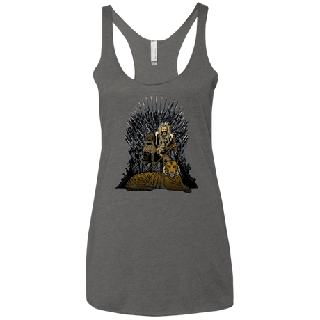 T-Shirts Premium Heather / X-Small King and Tiger Women's Triblend Racerback Tank
