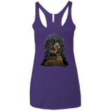 T-Shirts Purple / X-Small King and Tiger Women's Triblend Racerback Tank