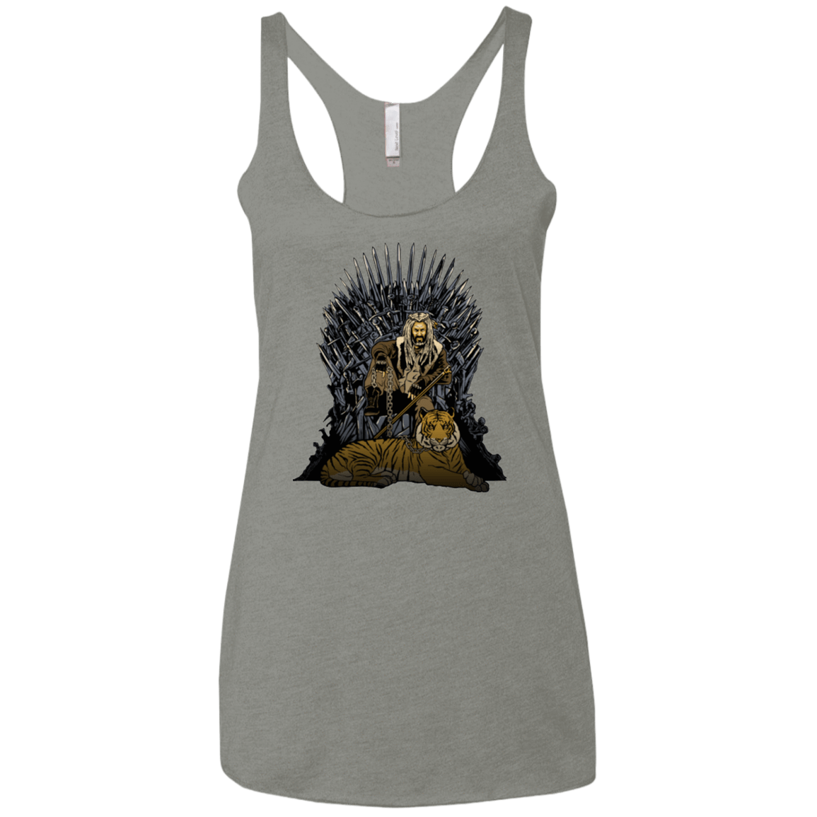 T-Shirts Venetian Grey / X-Small King and Tiger Women's Triblend Racerback Tank