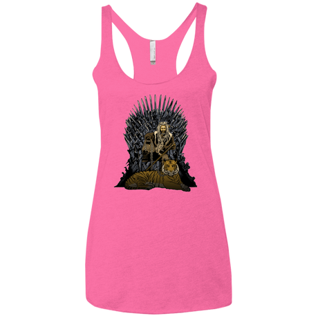 T-Shirts Vintage Pink / X-Small King and Tiger Women's Triblend Racerback Tank