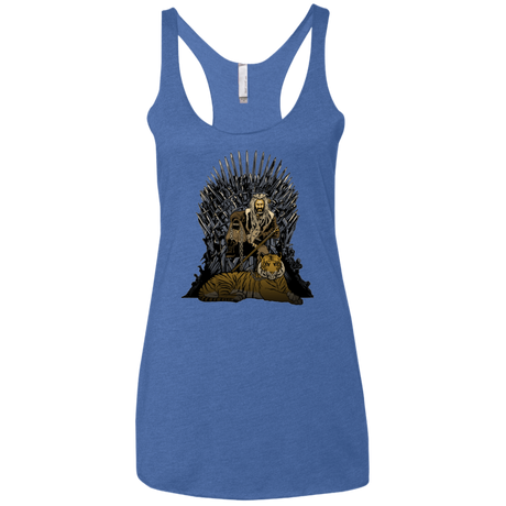 T-Shirts Vintage Royal / X-Small King and Tiger Women's Triblend Racerback Tank