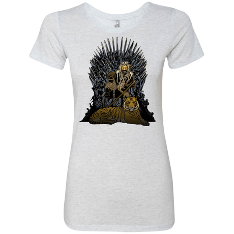 T-Shirts Heather White / Small King and Tiger Women's Triblend T-Shirt