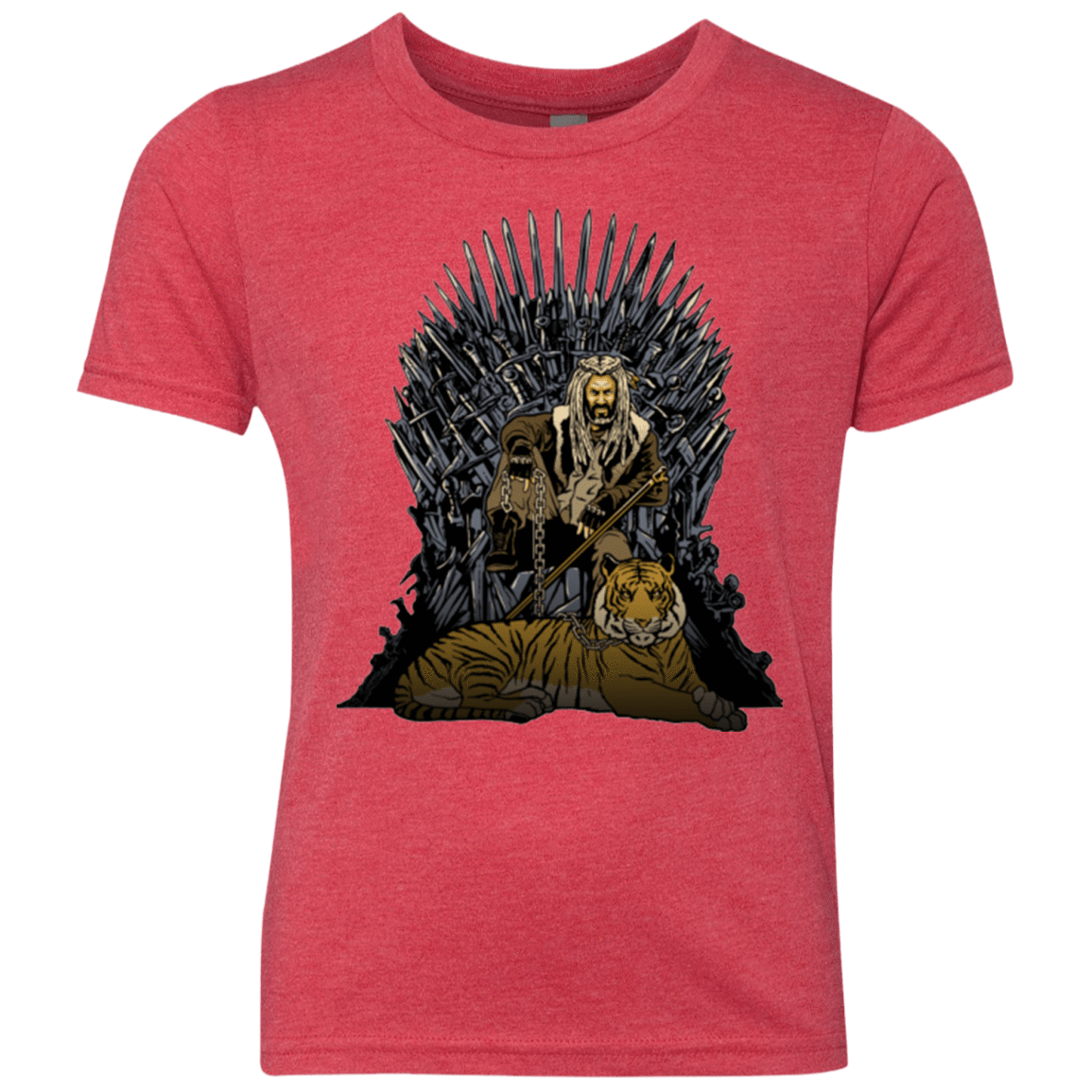 T-Shirts Vintage Red / YXS King and Tiger Youth Triblend T-Shirt