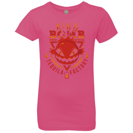 T-Shirts Hot Pink / YXS King Bomb Tequila Girls Premium T-Shirt