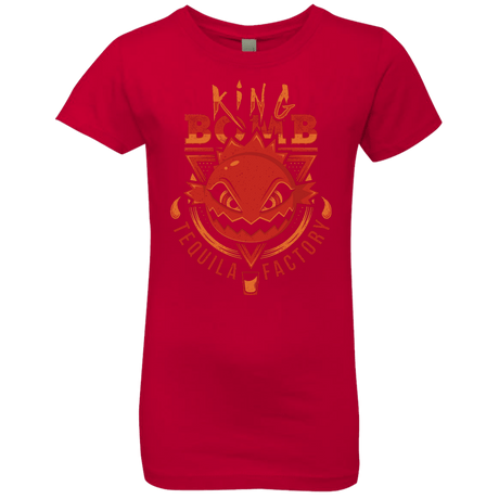 T-Shirts Red / YXS King Bomb Tequila Girls Premium T-Shirt