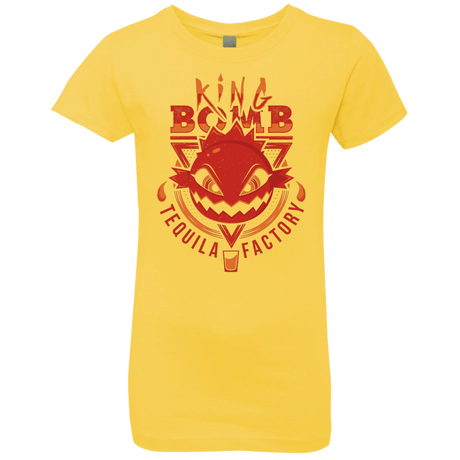 T-Shirts Vibrant Yellow / YXS King Bomb Tequila Girls Premium T-Shirt