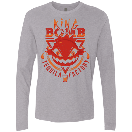 T-Shirts Heather Grey / S King Bomb Tequila Men's Premium Long Sleeve