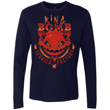 T-Shirts Midnight Navy / S King Bomb Tequila Men's Premium Long Sleeve