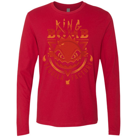 T-Shirts Red / S King Bomb Tequila Men's Premium Long Sleeve