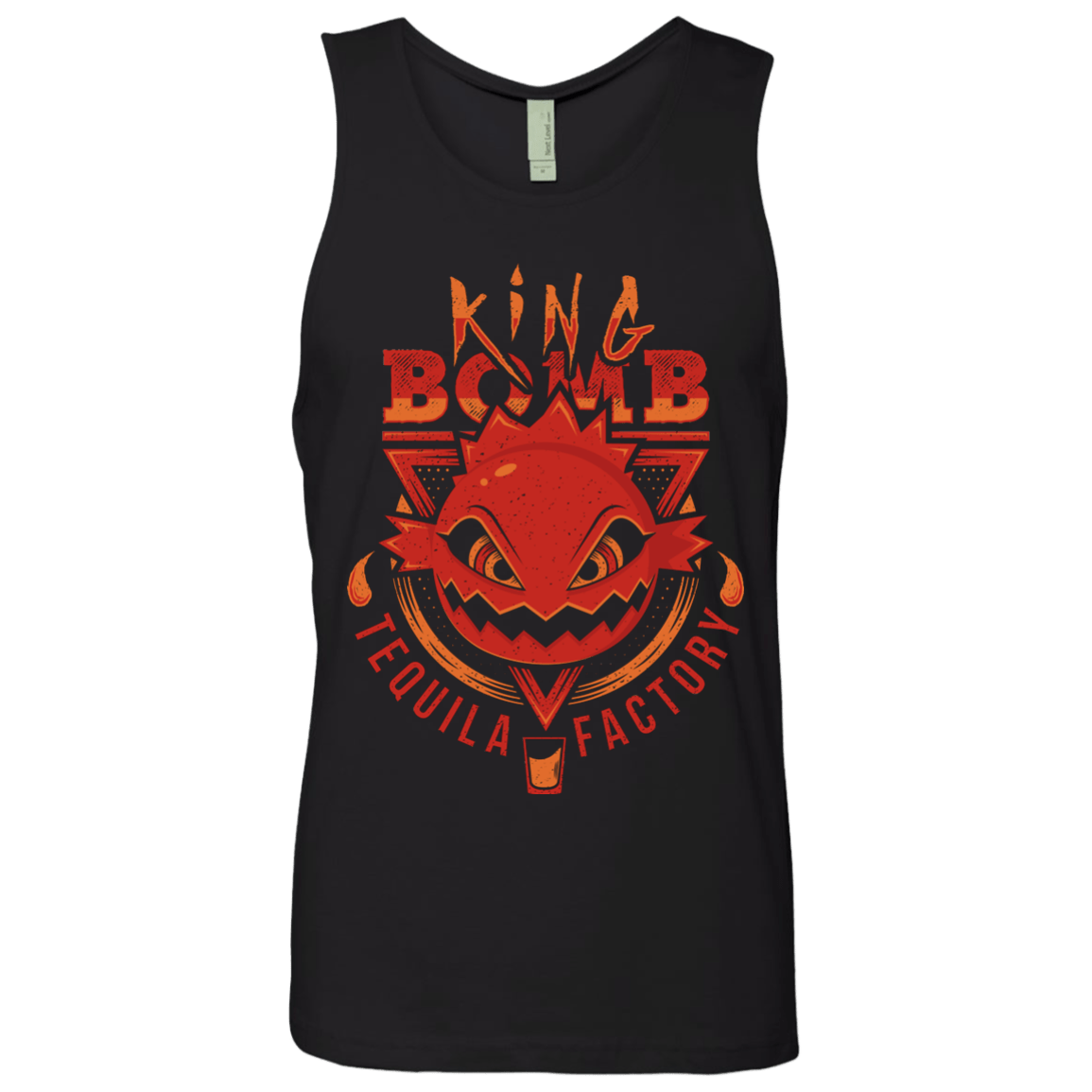 T-Shirts Black / S King Bomb Tequila Men's Premium Tank Top