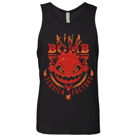 T-Shirts Black / S King Bomb Tequila Men's Premium Tank Top