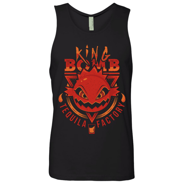 T-Shirts Black / S King Bomb Tequila Men's Premium Tank Top