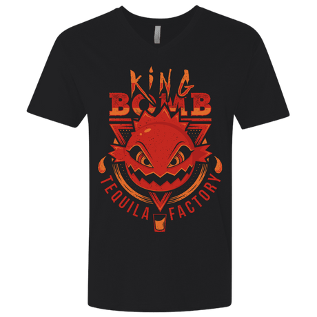 T-Shirts Black / X-Small King Bomb Tequila Men's Premium V-Neck