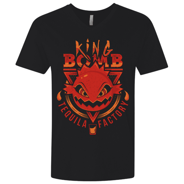 T-Shirts Black / X-Small King Bomb Tequila Men's Premium V-Neck