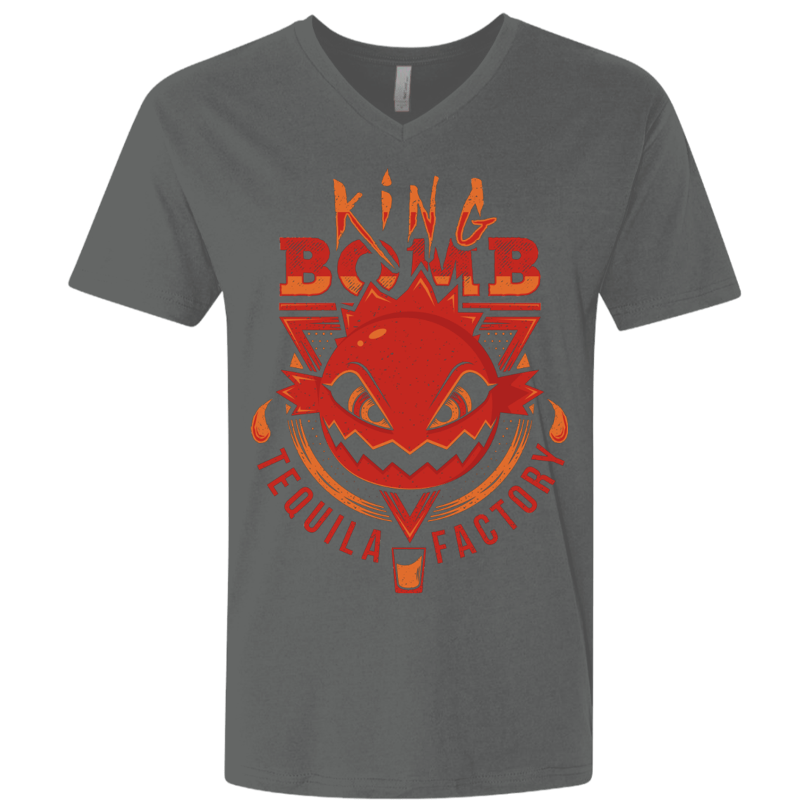 T-Shirts Heavy Metal / X-Small King Bomb Tequila Men's Premium V-Neck