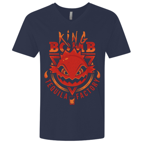 T-Shirts Midnight Navy / X-Small King Bomb Tequila Men's Premium V-Neck