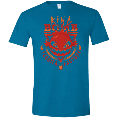 T-Shirts Antique Sapphire / S King Bomb Tequila Men's Semi-Fitted Softstyle