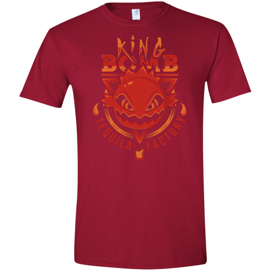 T-Shirts Cardinal Red / S King Bomb Tequila Men's Semi-Fitted Softstyle