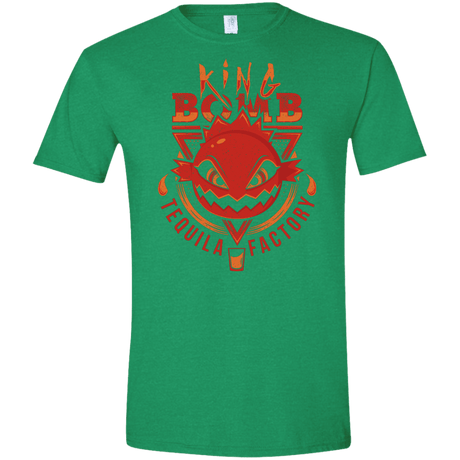 T-Shirts Heather Irish Green / S King Bomb Tequila Men's Semi-Fitted Softstyle
