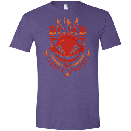 T-Shirts Heather Purple / S King Bomb Tequila Men's Semi-Fitted Softstyle