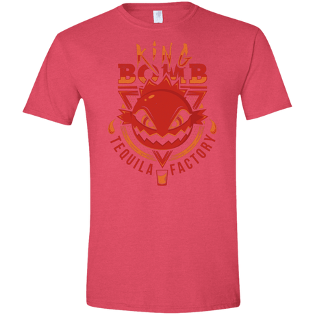 T-Shirts Heather Red / S King Bomb Tequila Men's Semi-Fitted Softstyle