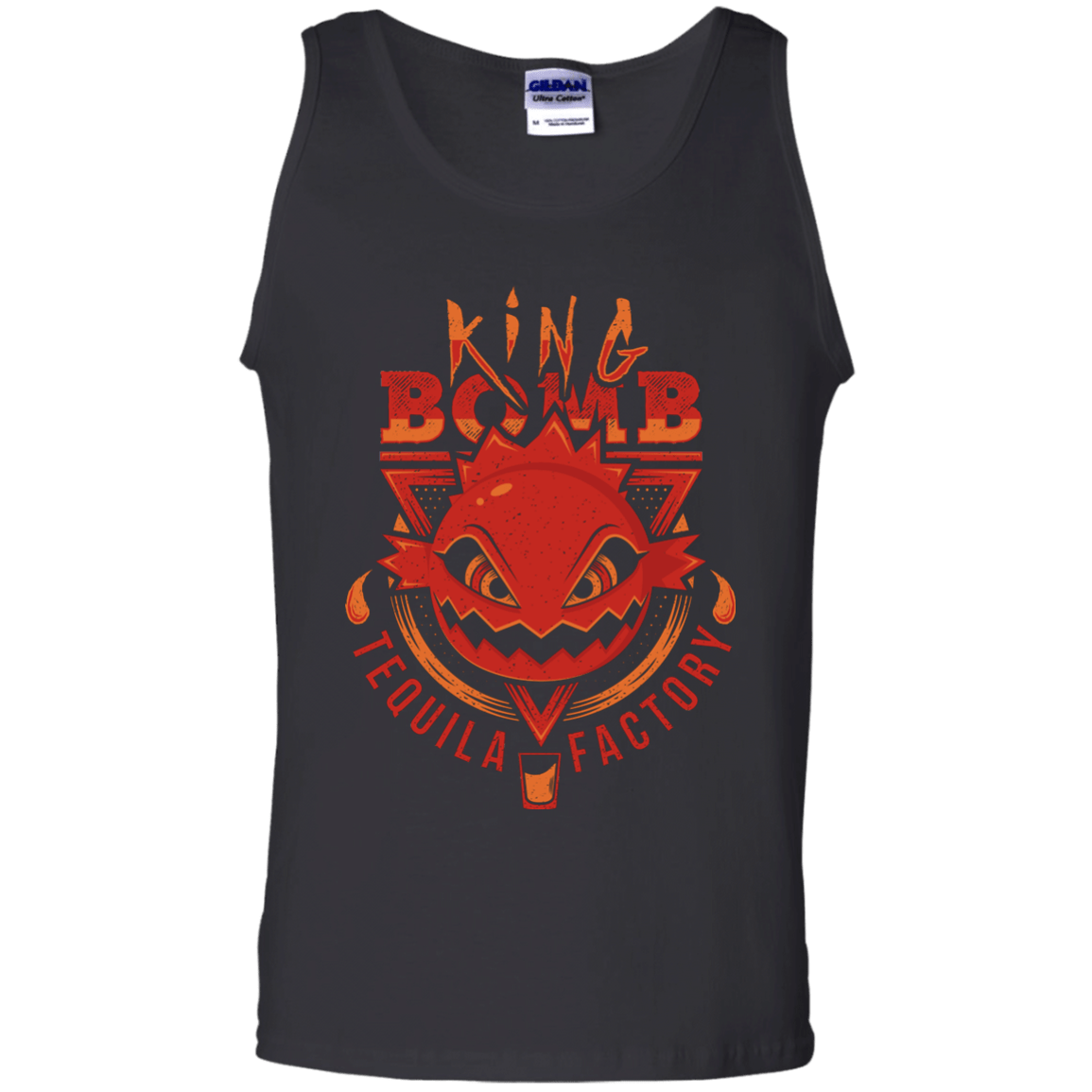 T-Shirts Black / S King Bomb Tequila Men's Tank Top