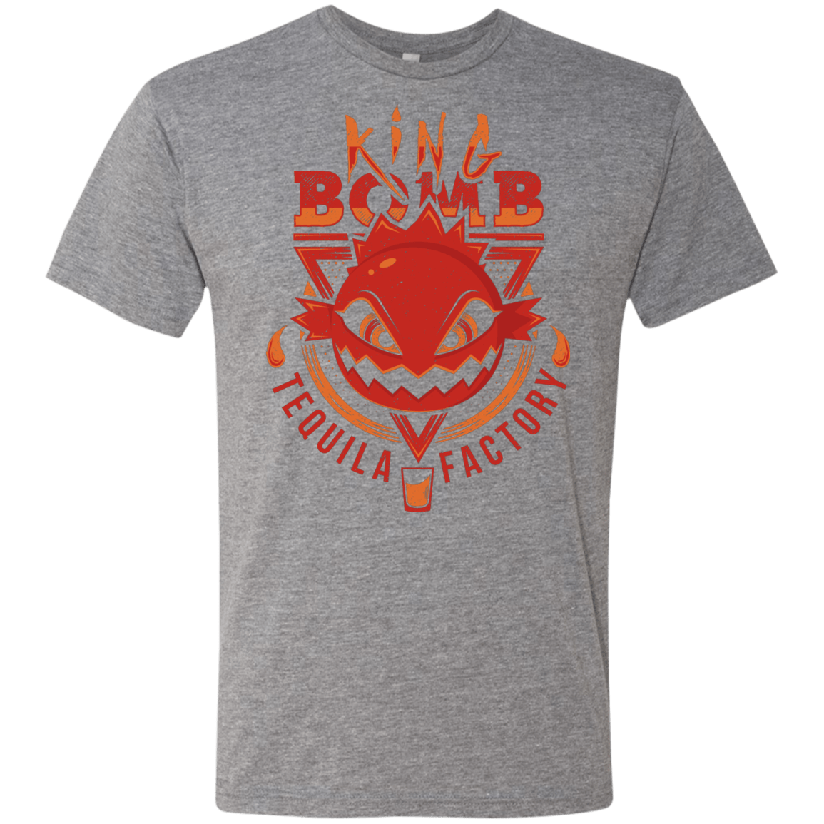 T-Shirts Premium Heather / S King Bomb Tequila Men's Triblend T-Shirt