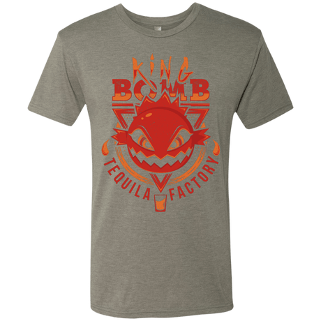 T-Shirts Venetian Grey / S King Bomb Tequila Men's Triblend T-Shirt
