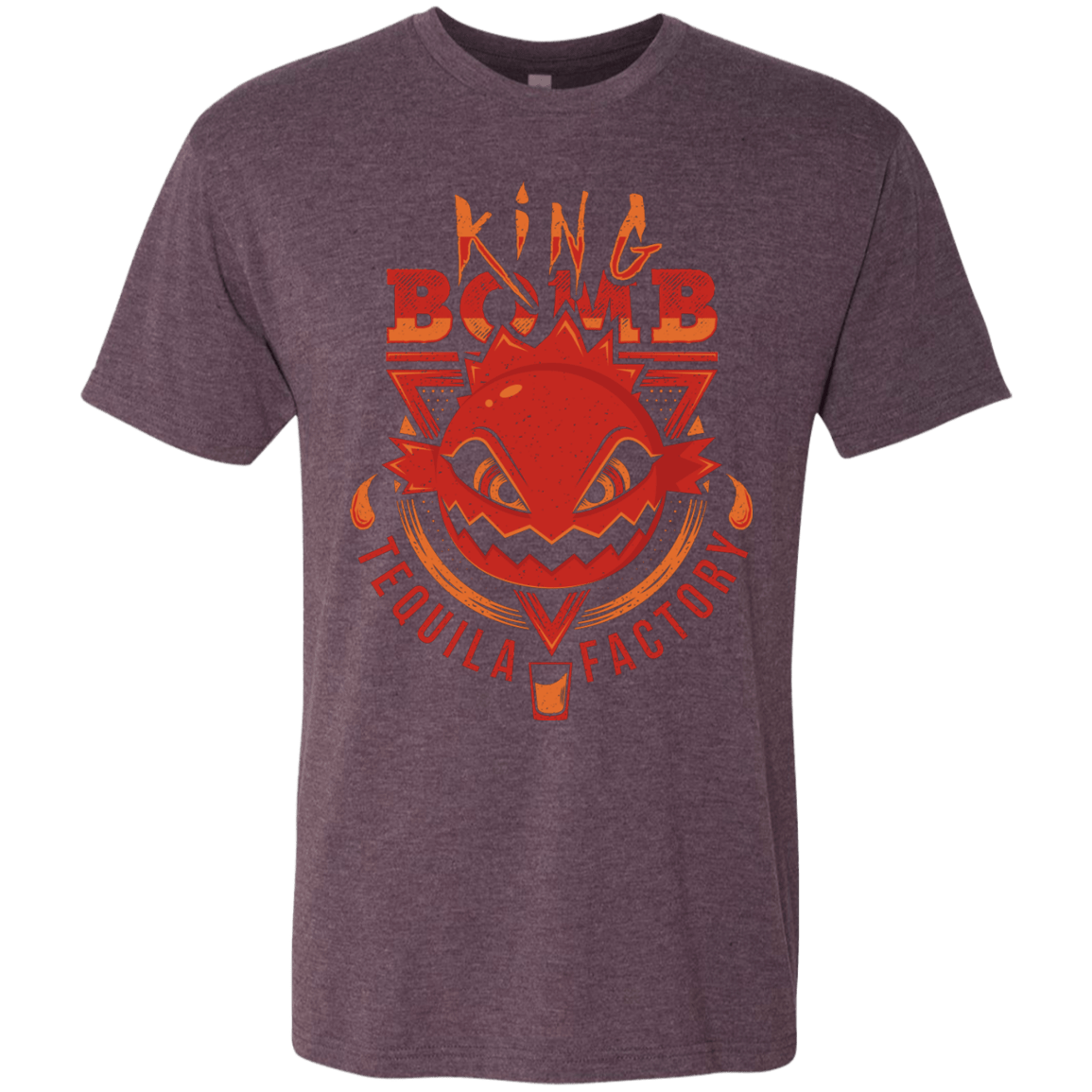 T-Shirts Vintage Purple / S King Bomb Tequila Men's Triblend T-Shirt