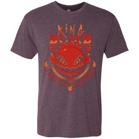 T-Shirts Vintage Purple / S King Bomb Tequila Men's Triblend T-Shirt
