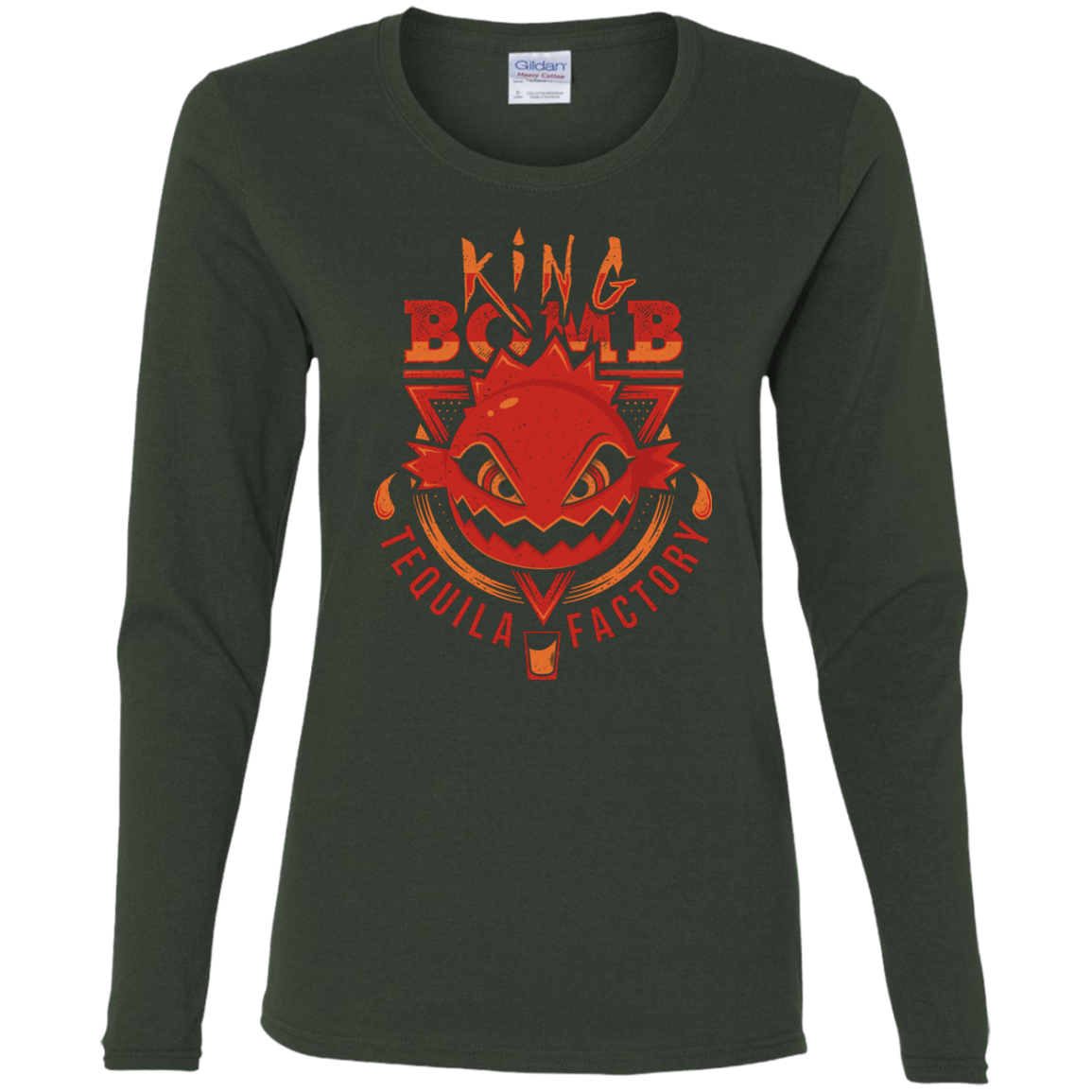 T-Shirts Forest / S King Bomb Tequila Women's Long Sleeve T-Shirt