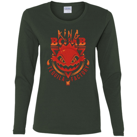 T-Shirts Forest / S King Bomb Tequila Women's Long Sleeve T-Shirt