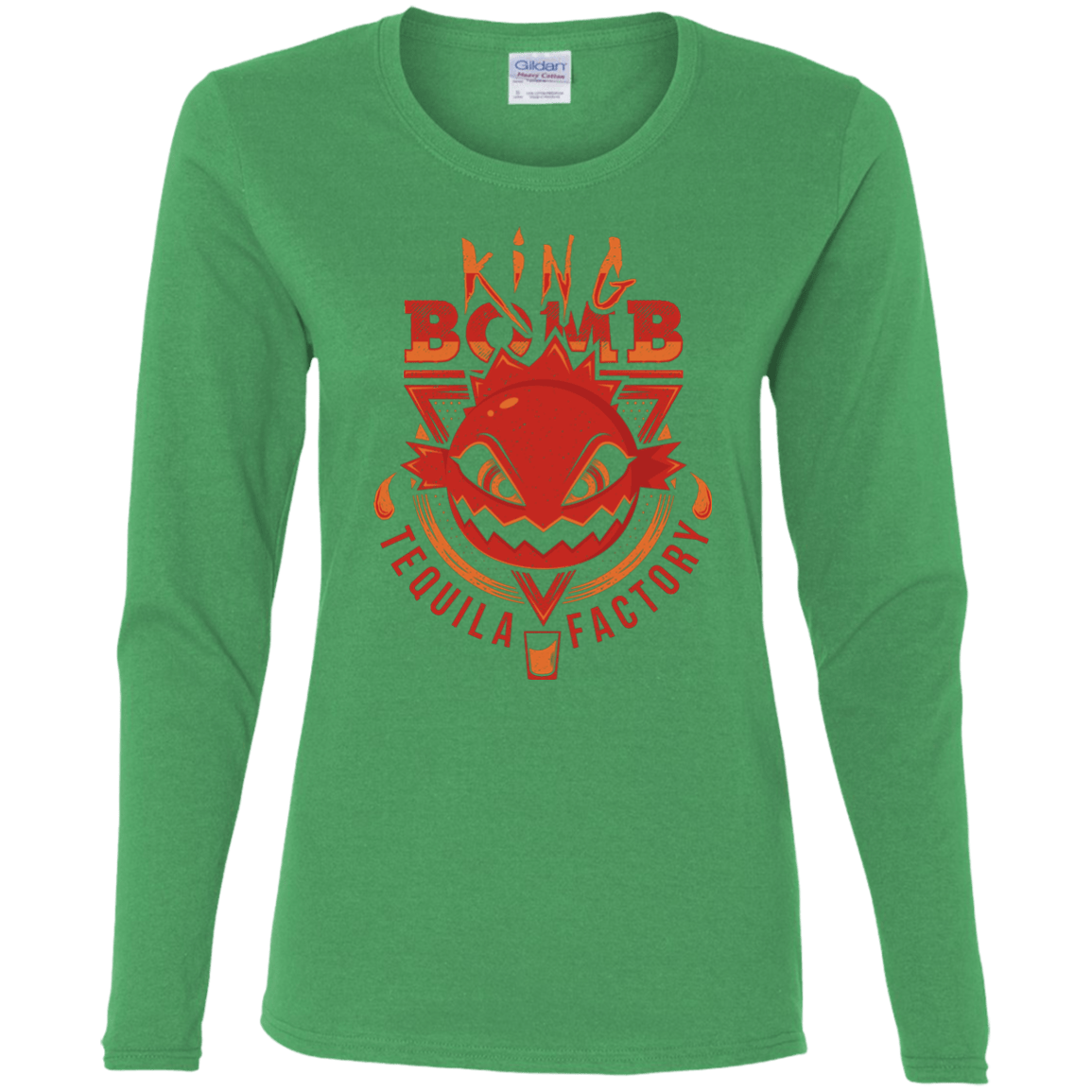 T-Shirts Irish Green / S King Bomb Tequila Women's Long Sleeve T-Shirt
