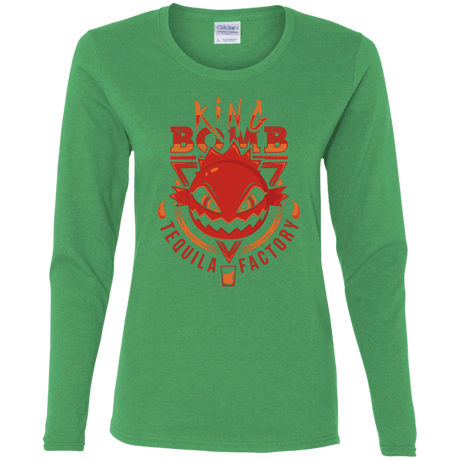 T-Shirts Irish Green / S King Bomb Tequila Women's Long Sleeve T-Shirt